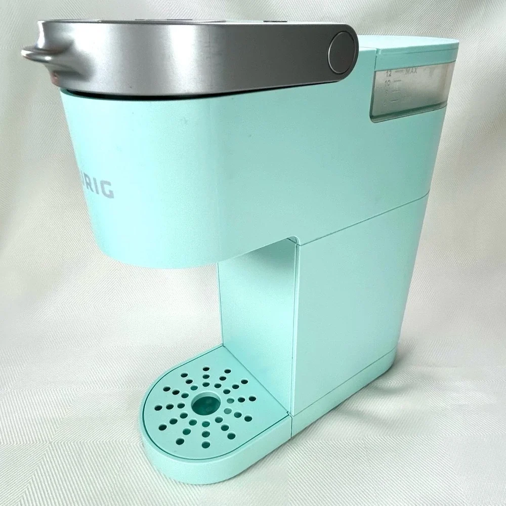 Keurig HOT BREWER K-MINI K-cup Single Serve Coffee Maker - Cool Aqua - Works